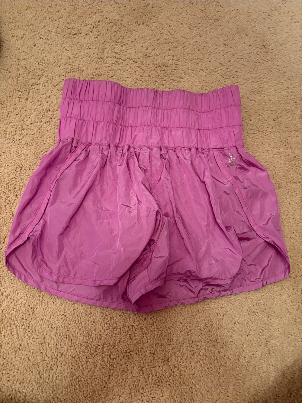 FP Movement by Free People Bubble Athletic Shorts in Magenta